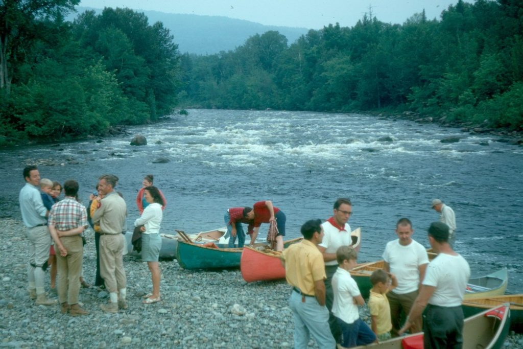 1970 - Dead River - 2 - Big Eddy - Gathering before launch